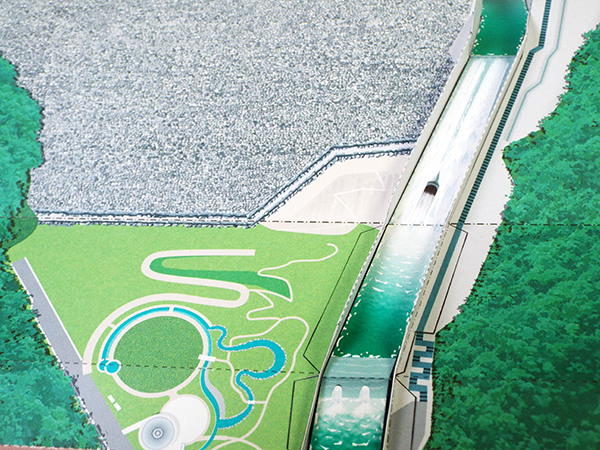 安威川ダム ペーパークラフト