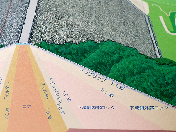 安威川ダム ペーパークラフト