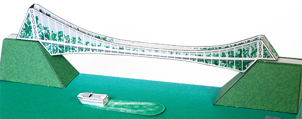 安威川ダム ペーパークラフト