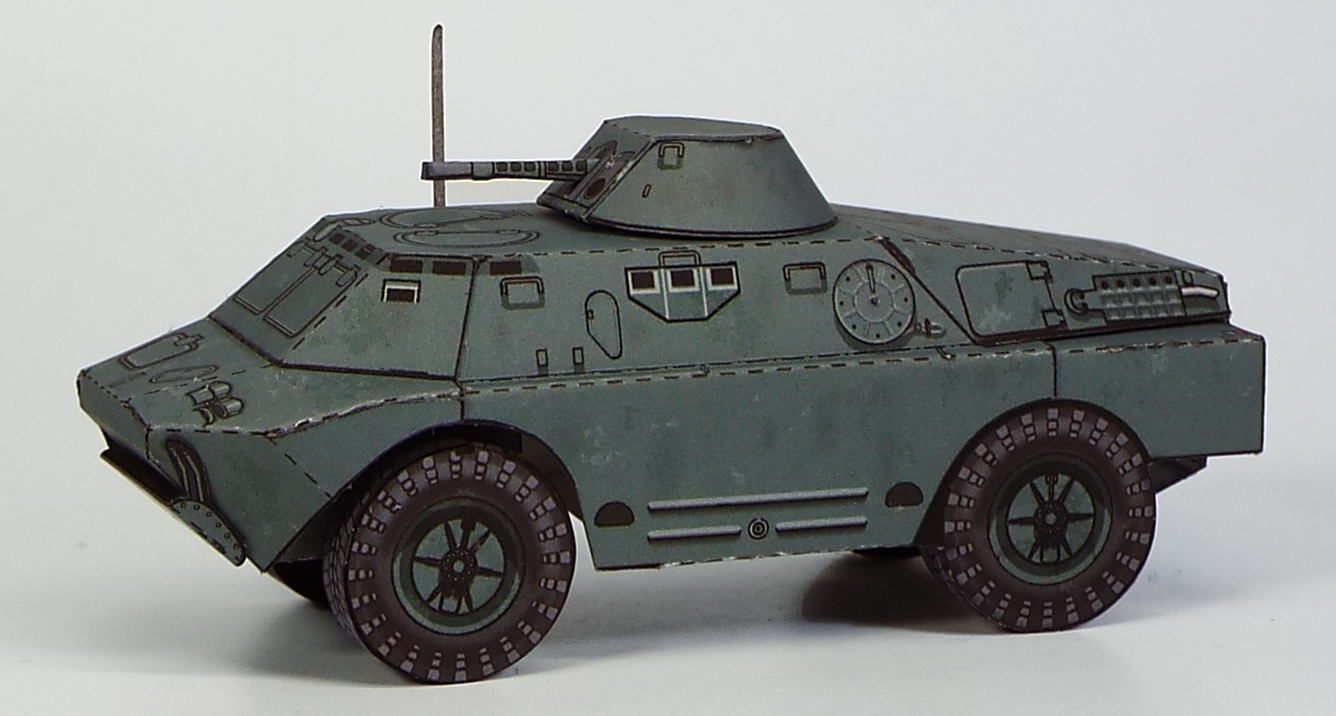 BRDM-2偵察戦闘車 ペーパークラフト