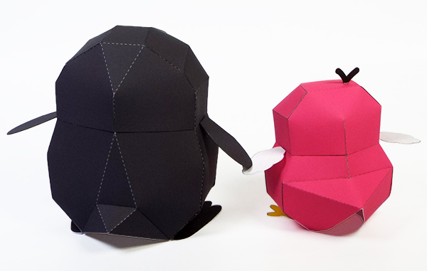 ゆるキャラ マスコット ペーパークラフト